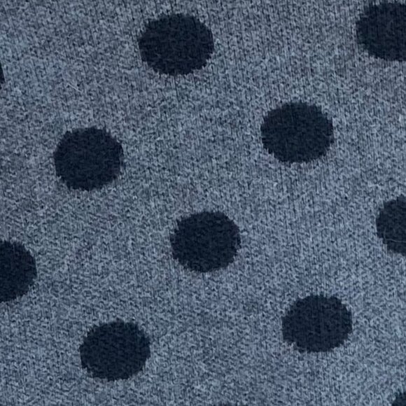 ELLE Gray & Black Polka Dot Sweater - Size Medium - Picture 4 of 4